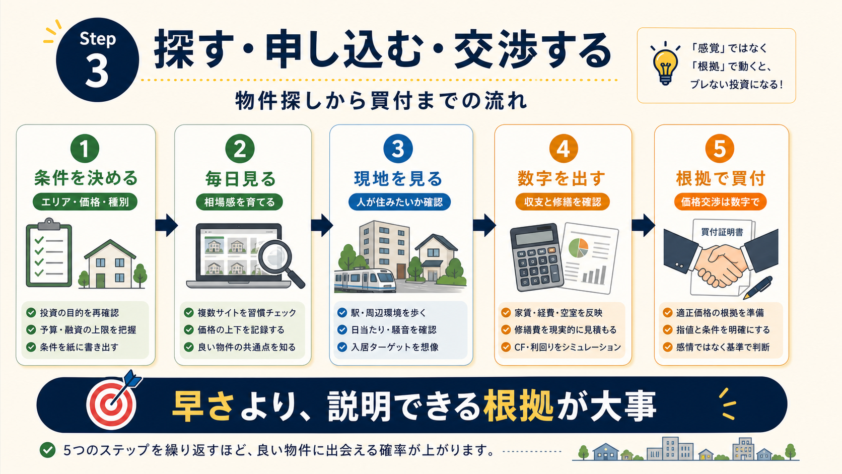 探す・申し込む・交渉する。物件探しから買付までの流れ