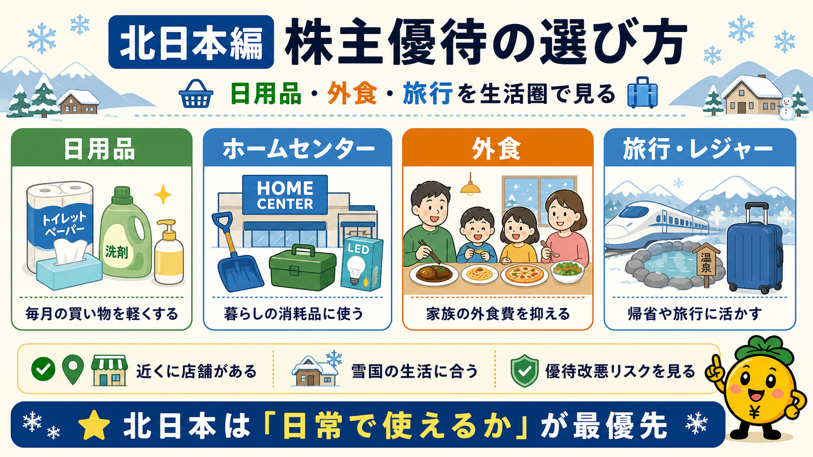 北日本編 株主優待の選び方